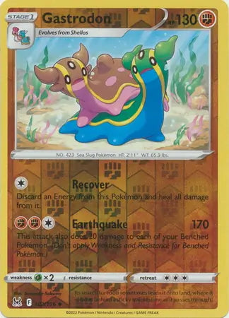 Lost Origin Gastrodon #102/196 reverse holo